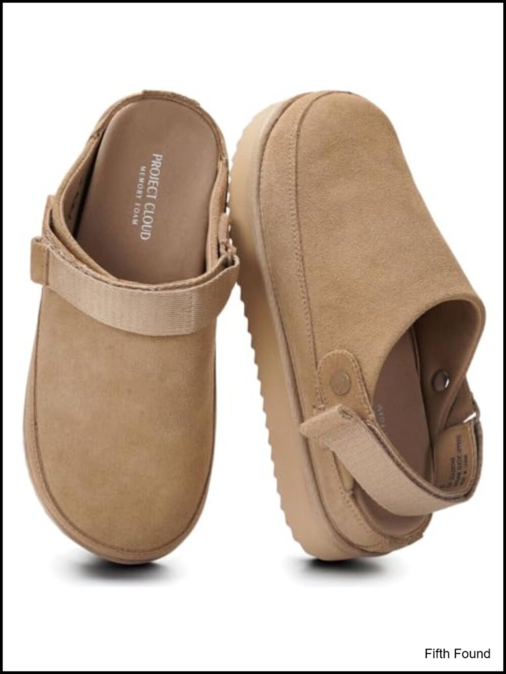 Genuine Leather Platform Mule Clogs Memory Foam Slip-On Women's Shoes